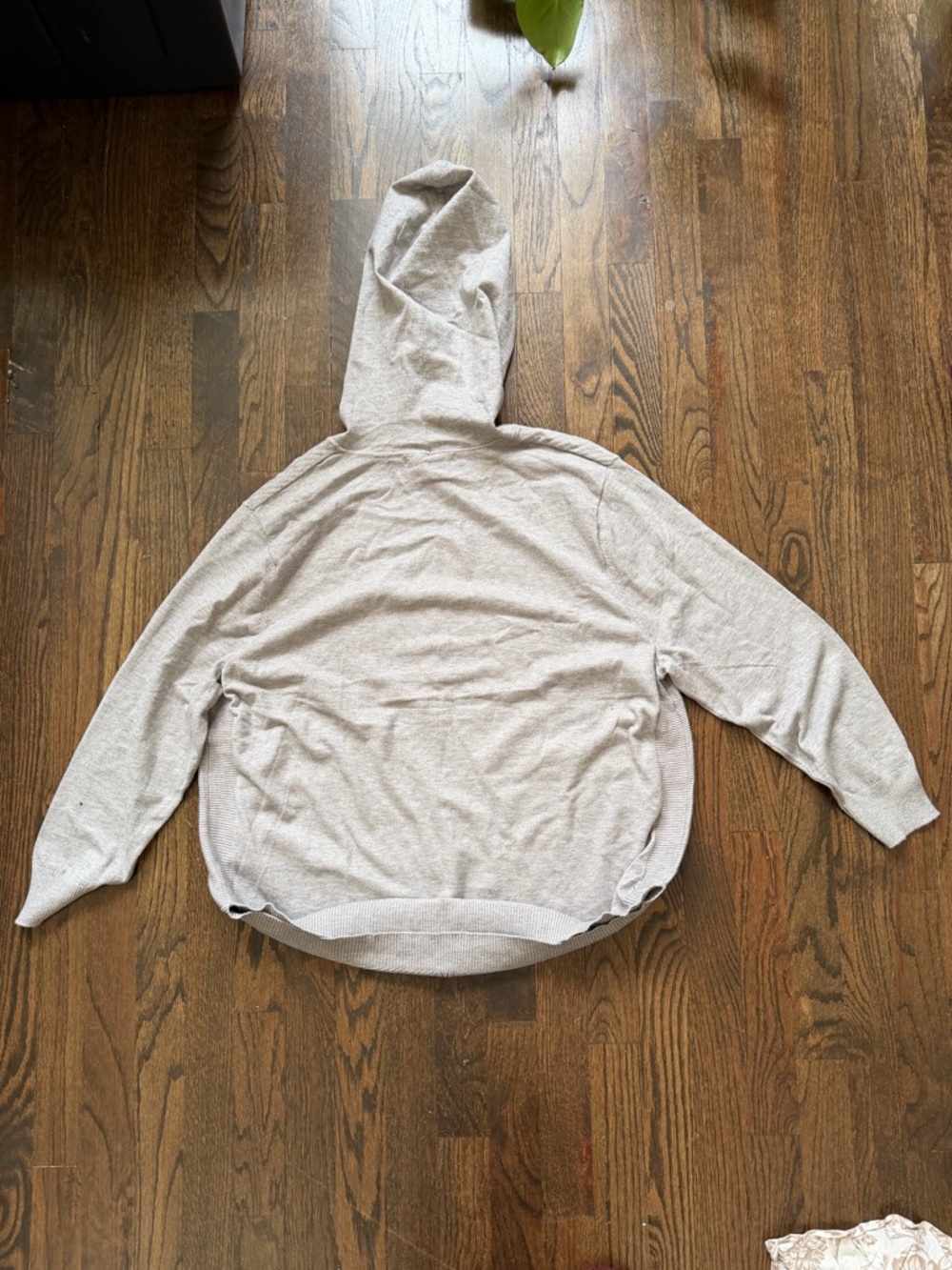 Light Gray Crewneck Zip-Front Women's Sweater - Picture 2 of 5